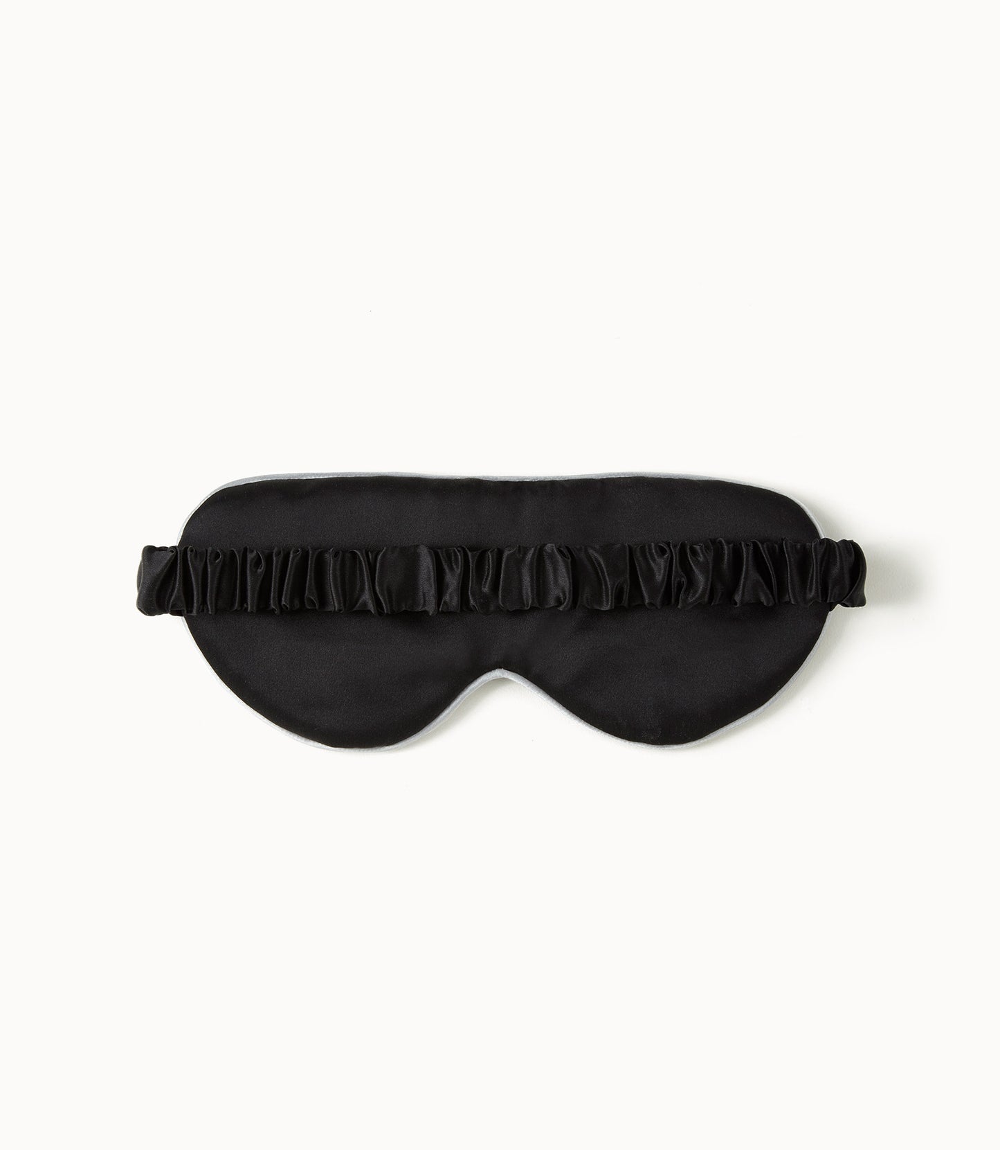 back strap of silk sleeping mask black