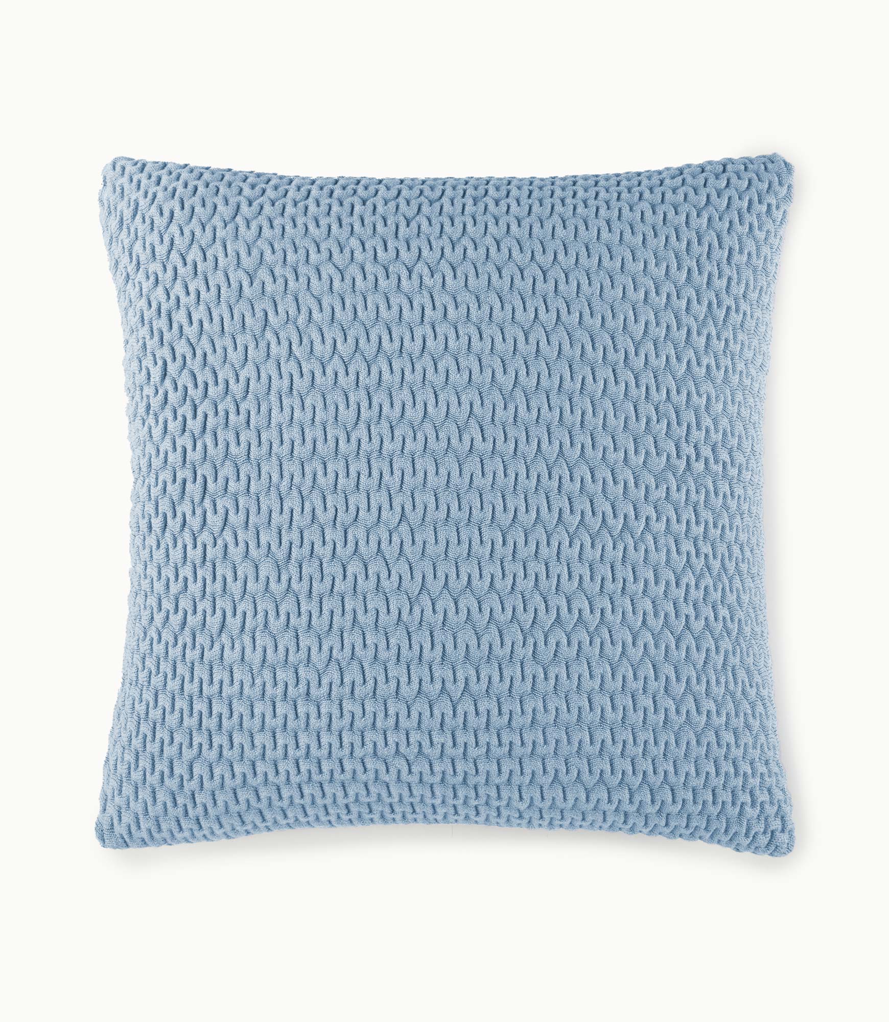 Faro Square Throw Pillow Blue