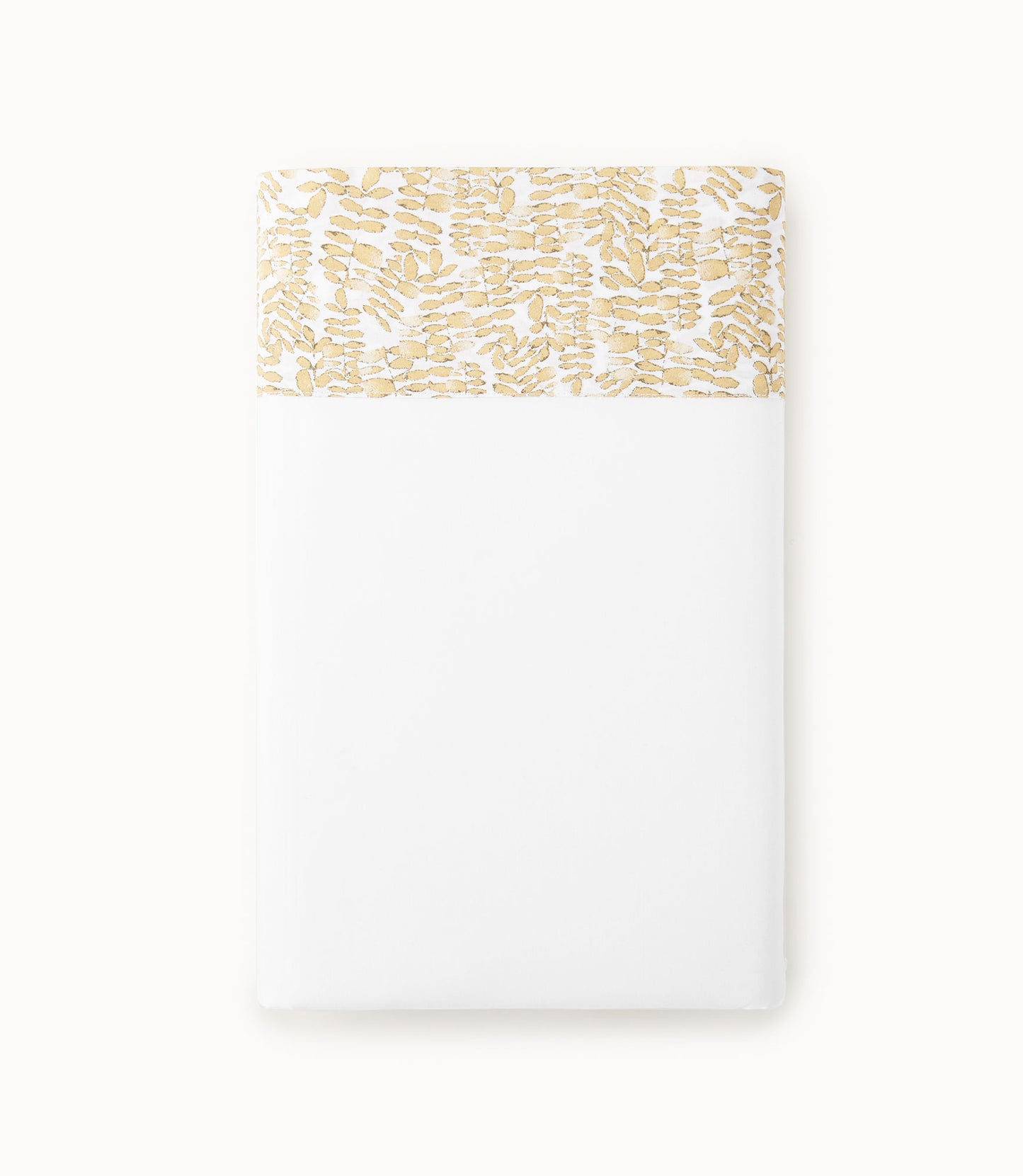 Fern Cuff Percale Flat Sheet Honey