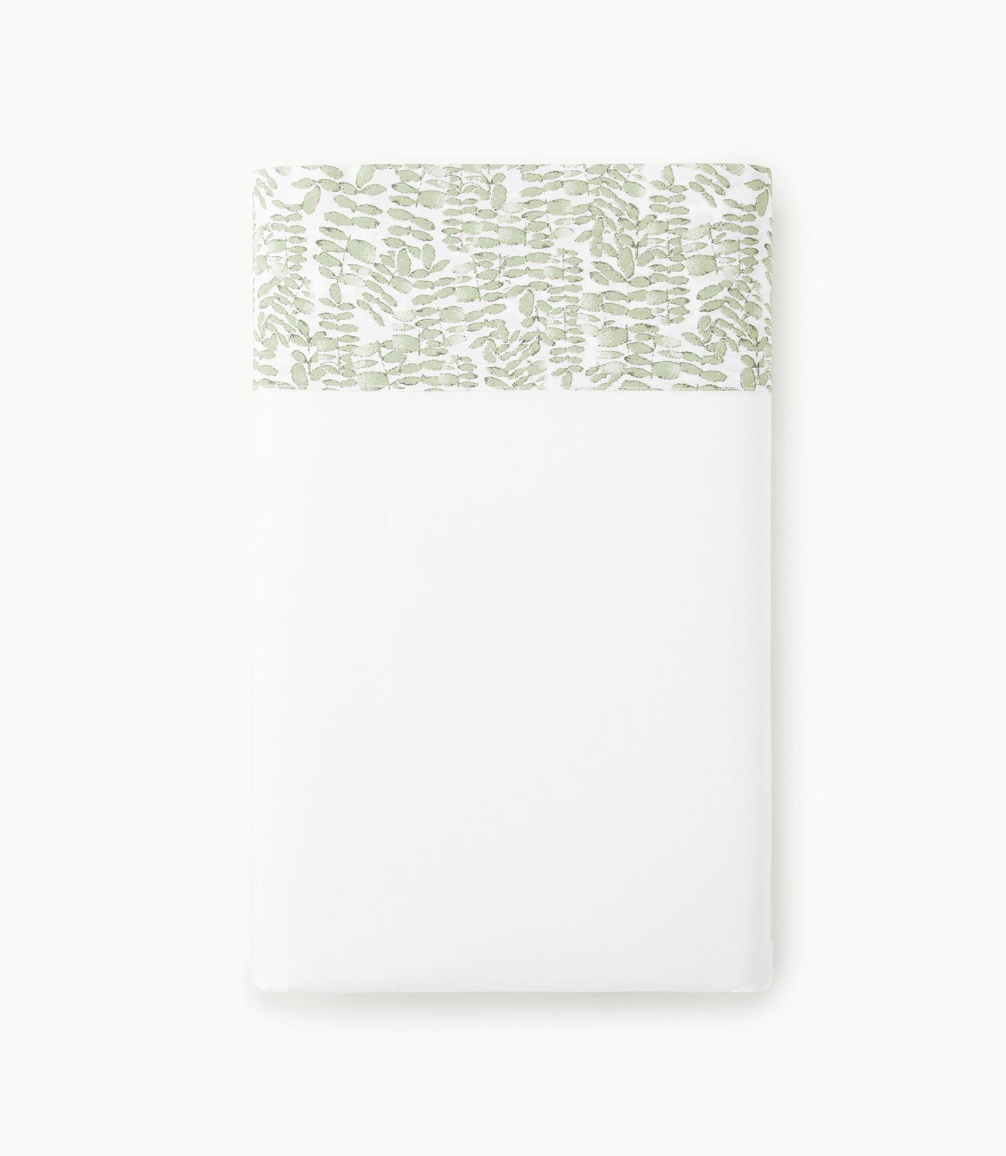 Fern Cuff Percale Flat Sheet Olive