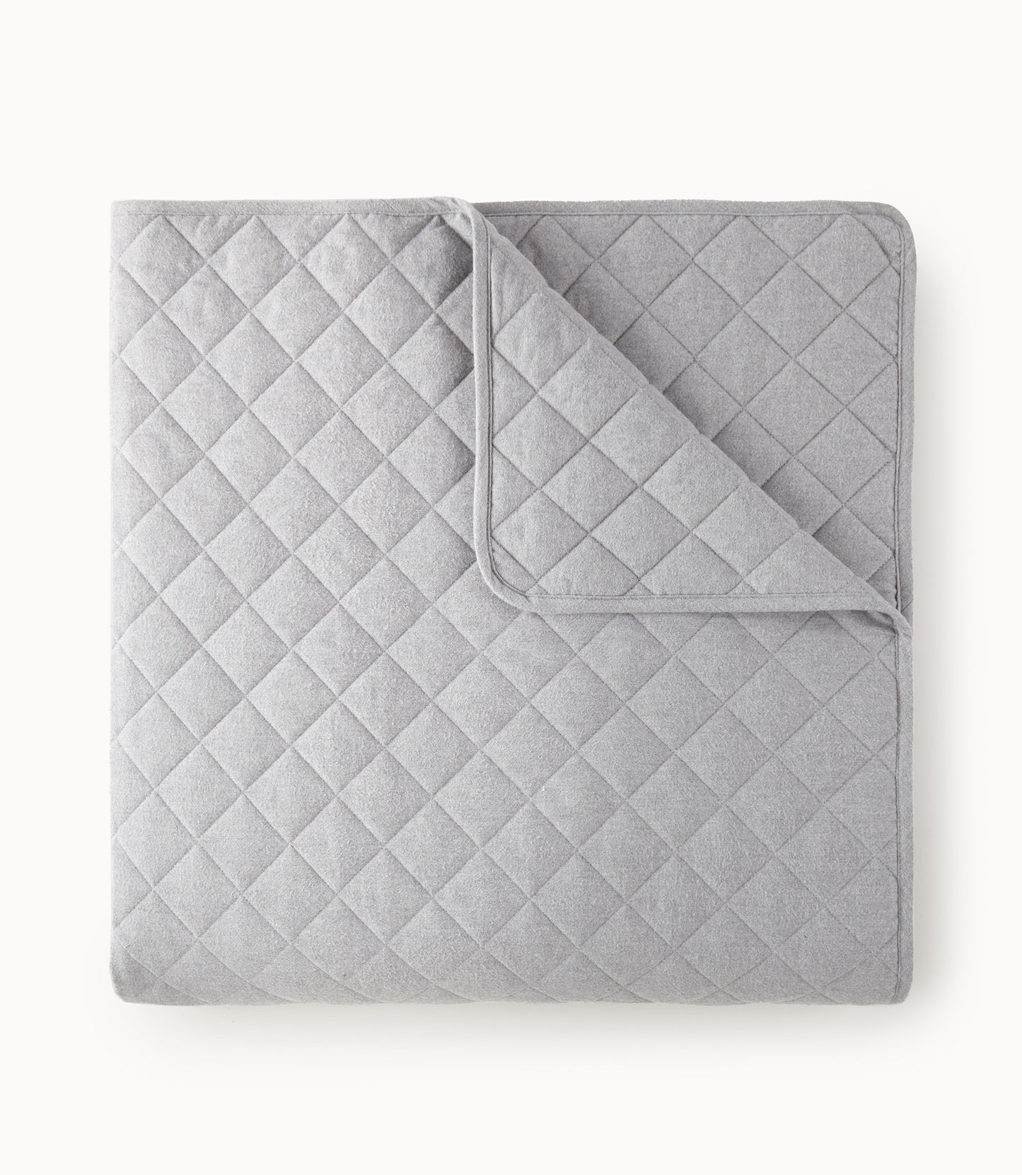 Egyptian Cotton Flannel Coverlet Gray