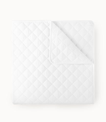 Egyptian Cotton Flannel Coverlet White