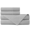 Gardenia Egyptian Cotton Sheet Set Stacked Pewter