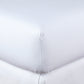 Grid Percale Fitted Sheet Denim