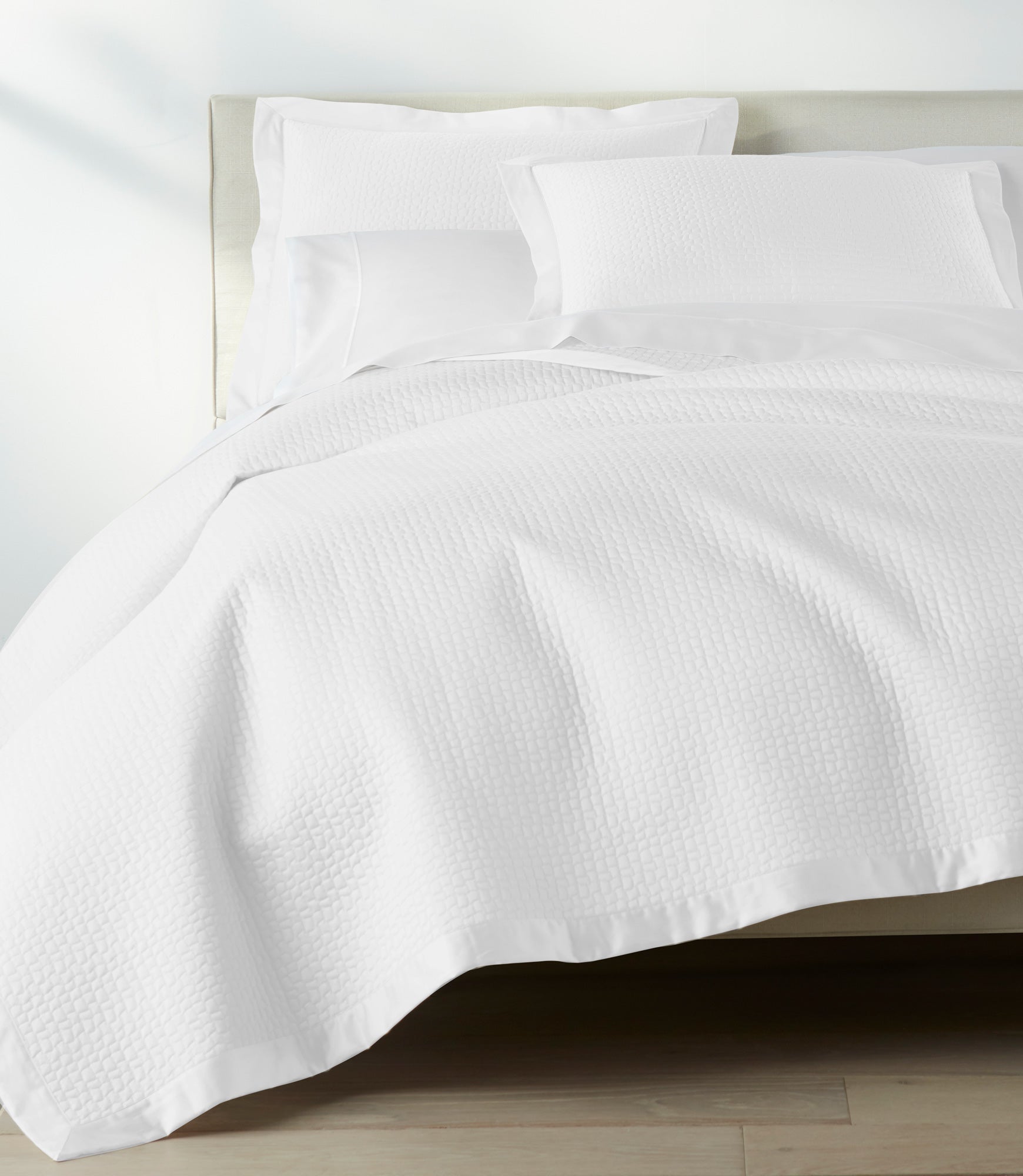Hamilton Quilted Coverlet  White