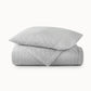 Heritage Stonewashed Linen Quilt Grey