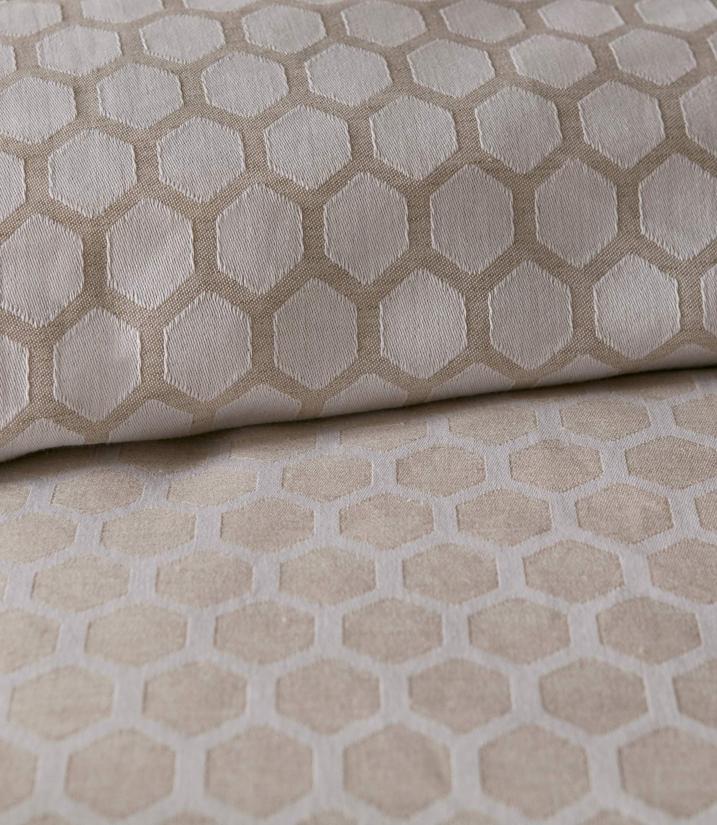 Honeycomb Reversible Duvet Cover Detail Linen