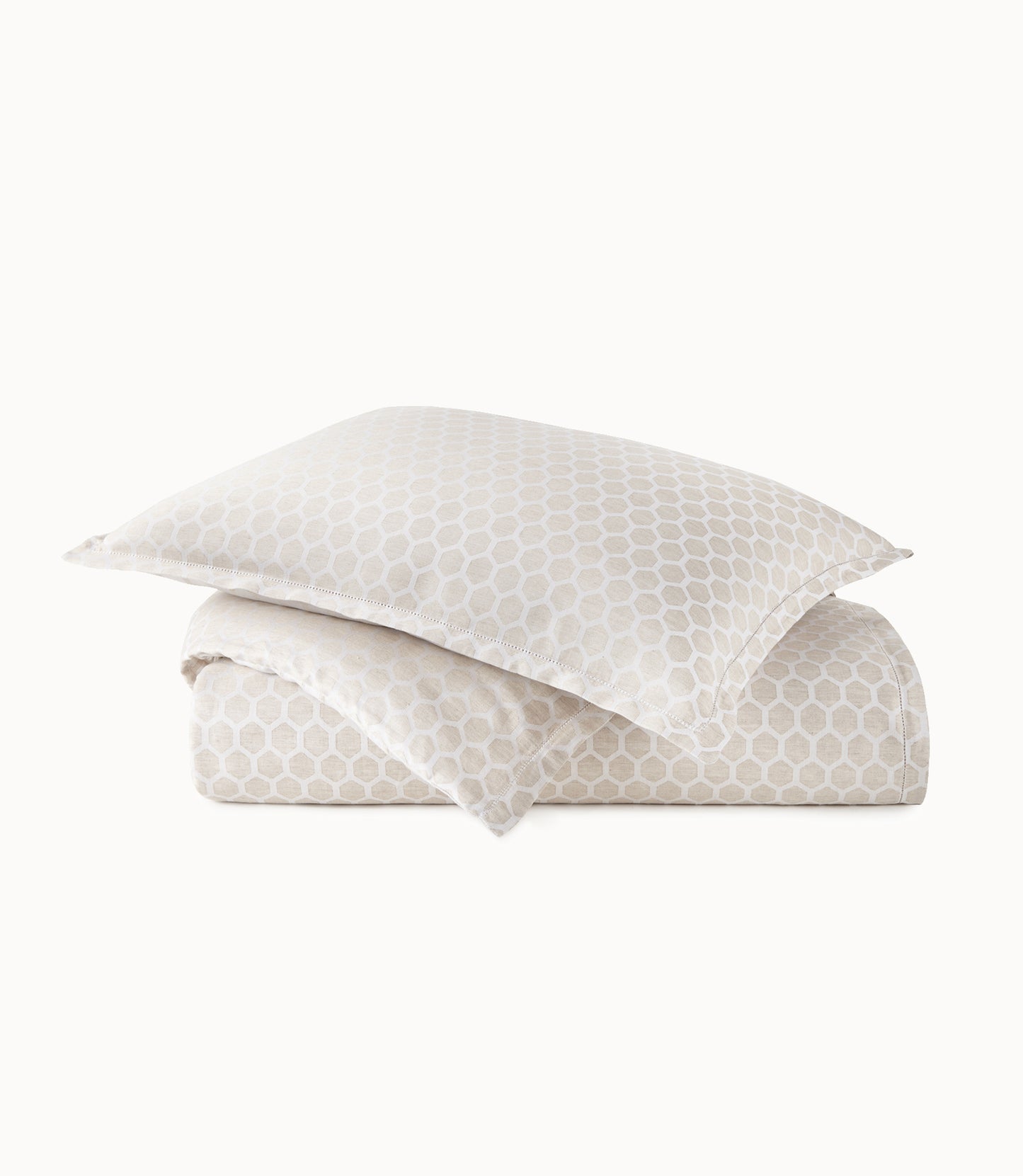 Honeycomb Reversible Duvet Cover Linen