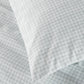 Houndstooth Percale Sleeping Sham Light Blue detail