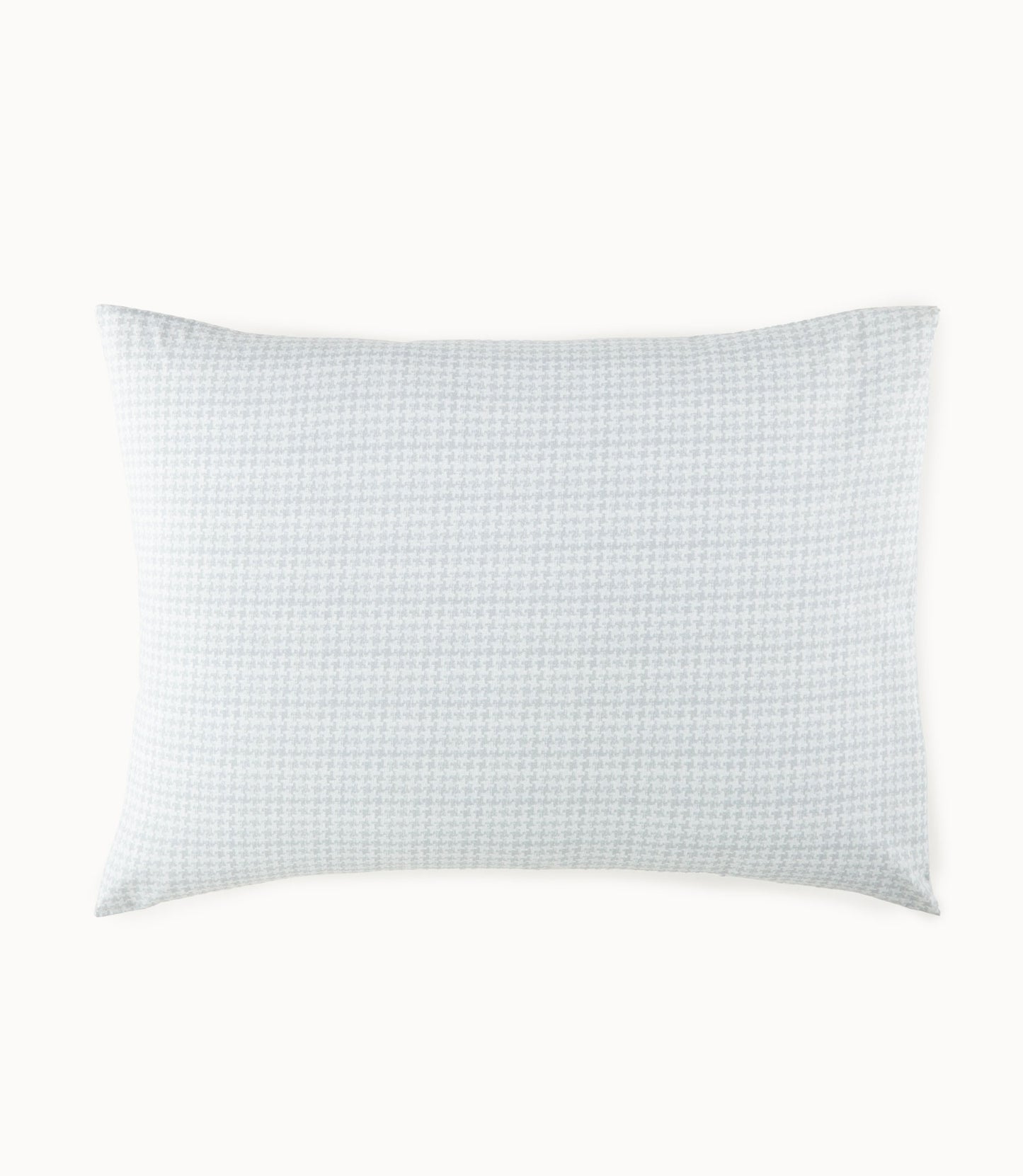 Houndstooth Percale Sleeping Sham Light Blue