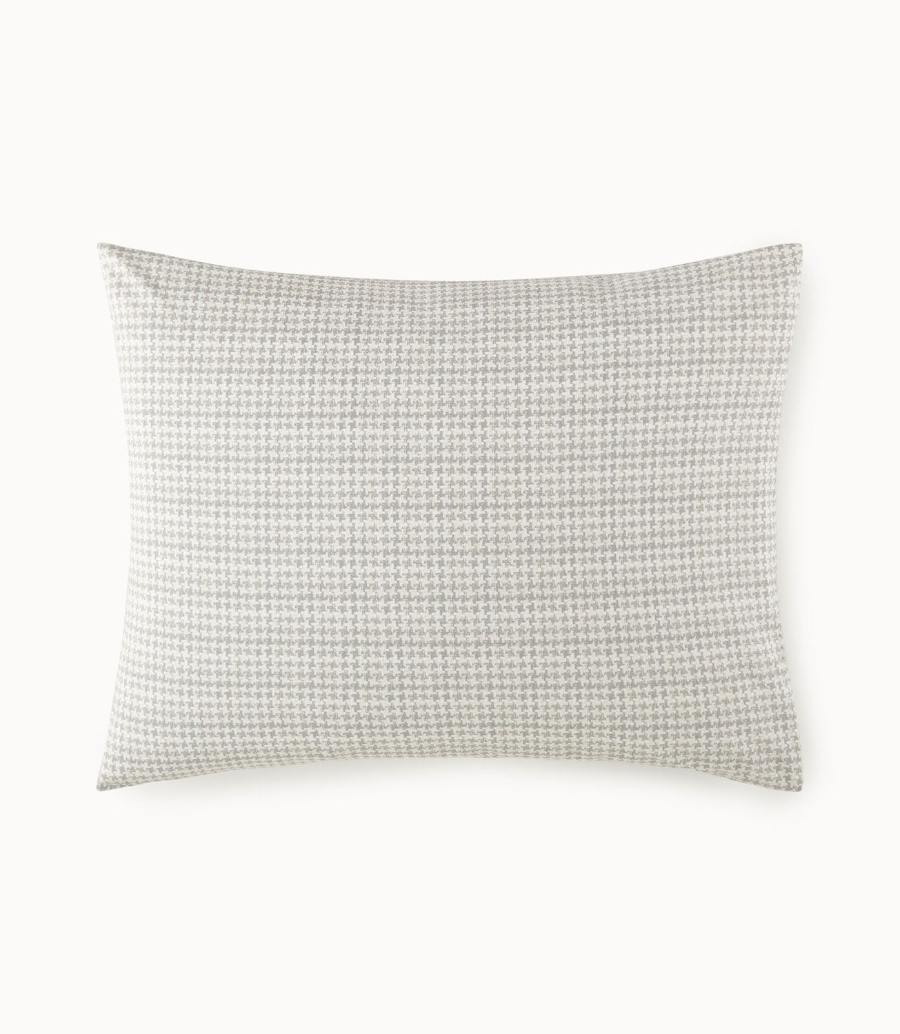 Houndstooth Percale Sleeping Sham Greige