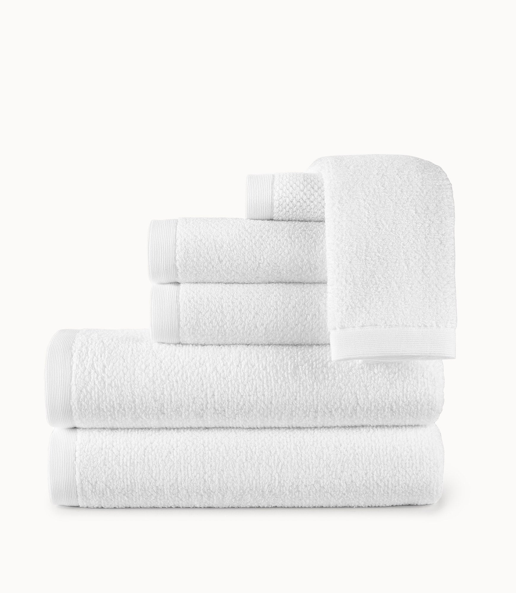 Jubilee Textured Bath Towel White