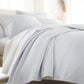 Juliet Matelassé Coverlet Barely Blue on Bed