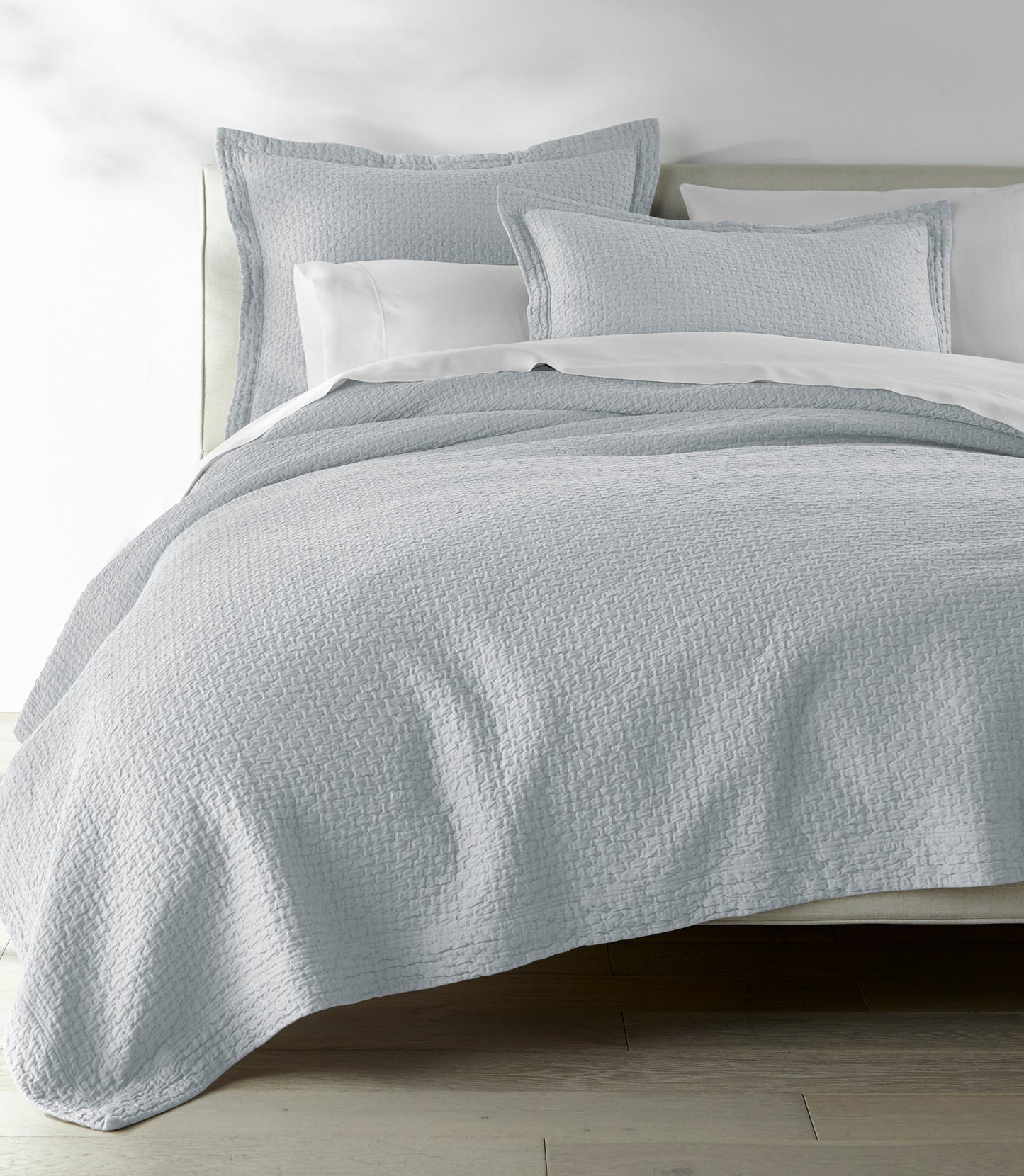 Juliet Matelassé Coverlet Barely Blue