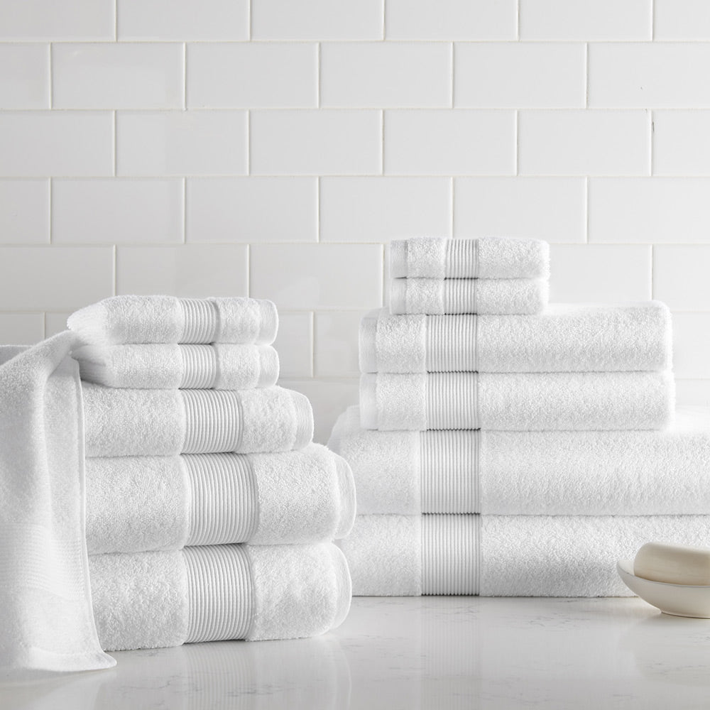 Liam Towel Bundle 12 Piece White