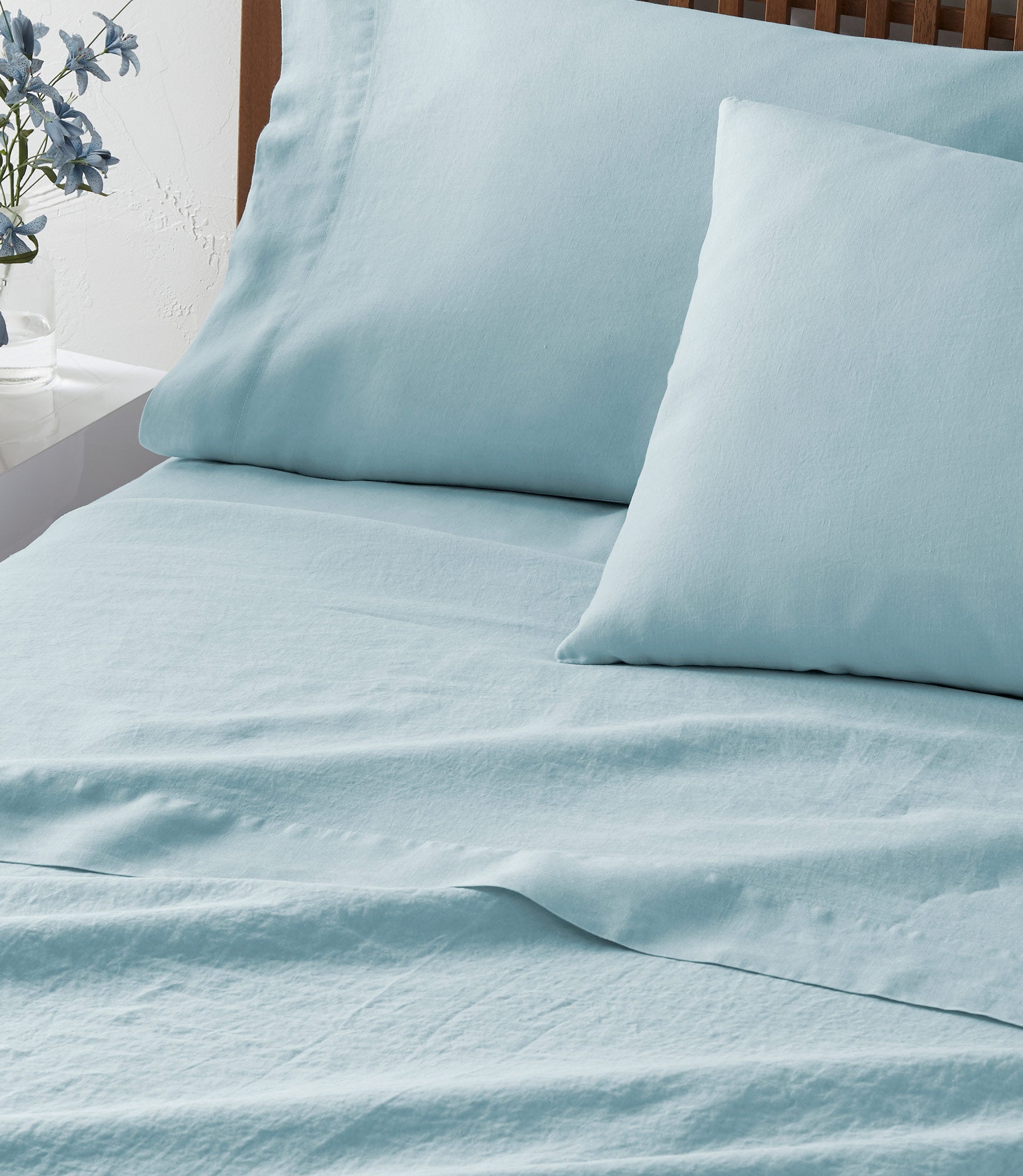 Washed best sale linen pillowcases
