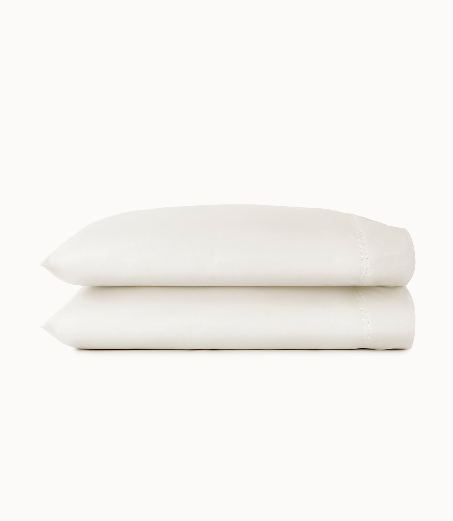 Lyric Percale Pillowcases Ivory