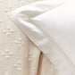 Lyric Percale Shams Ivory Detail