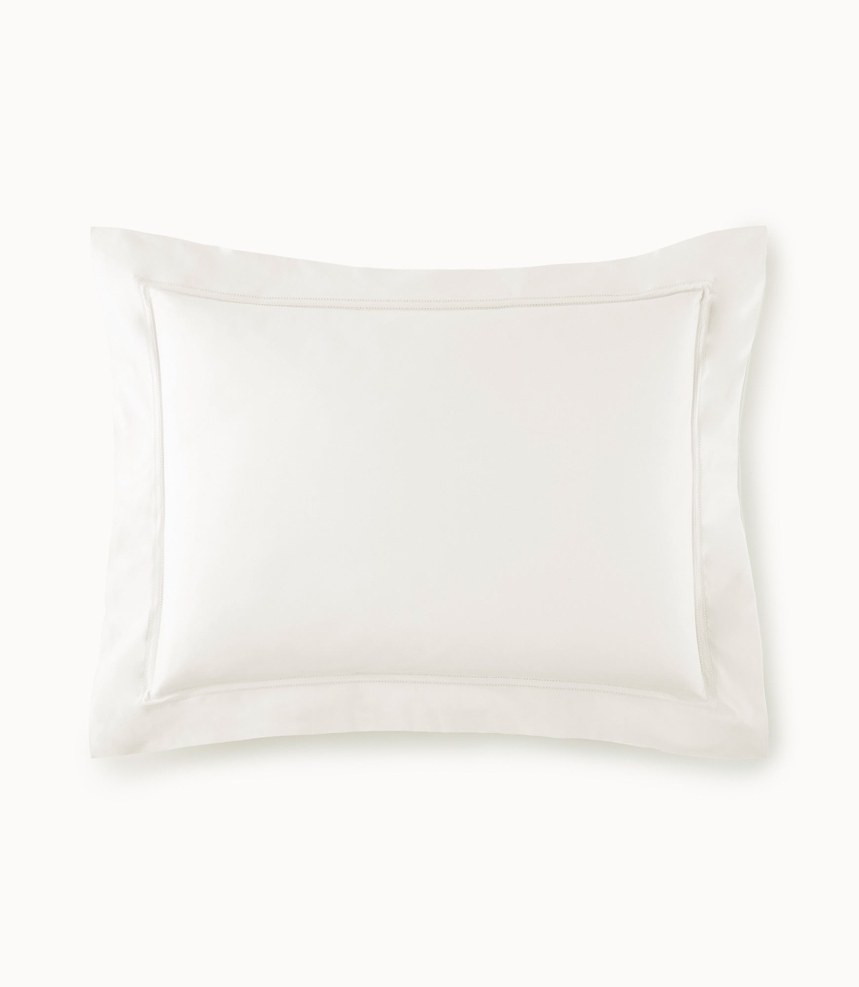 lyric percale pillow sham in Ivory