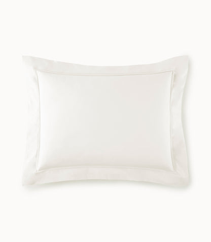 lyric percale pillow sham in Ivory