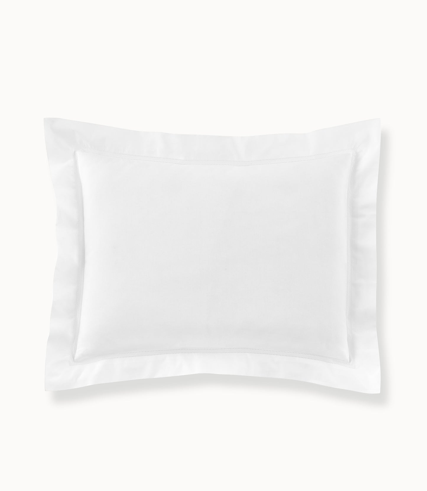 lyric percale pillow sham in White