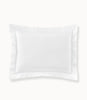 lyric percale pillow sham in White