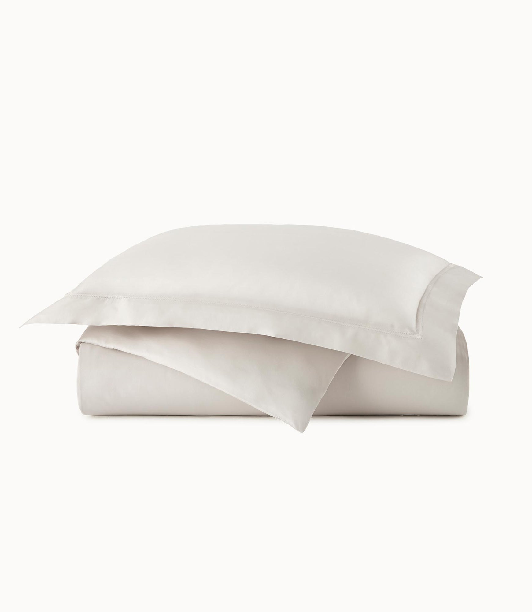 Lyric Percale Duvet Cover (White) | Peacock Alley