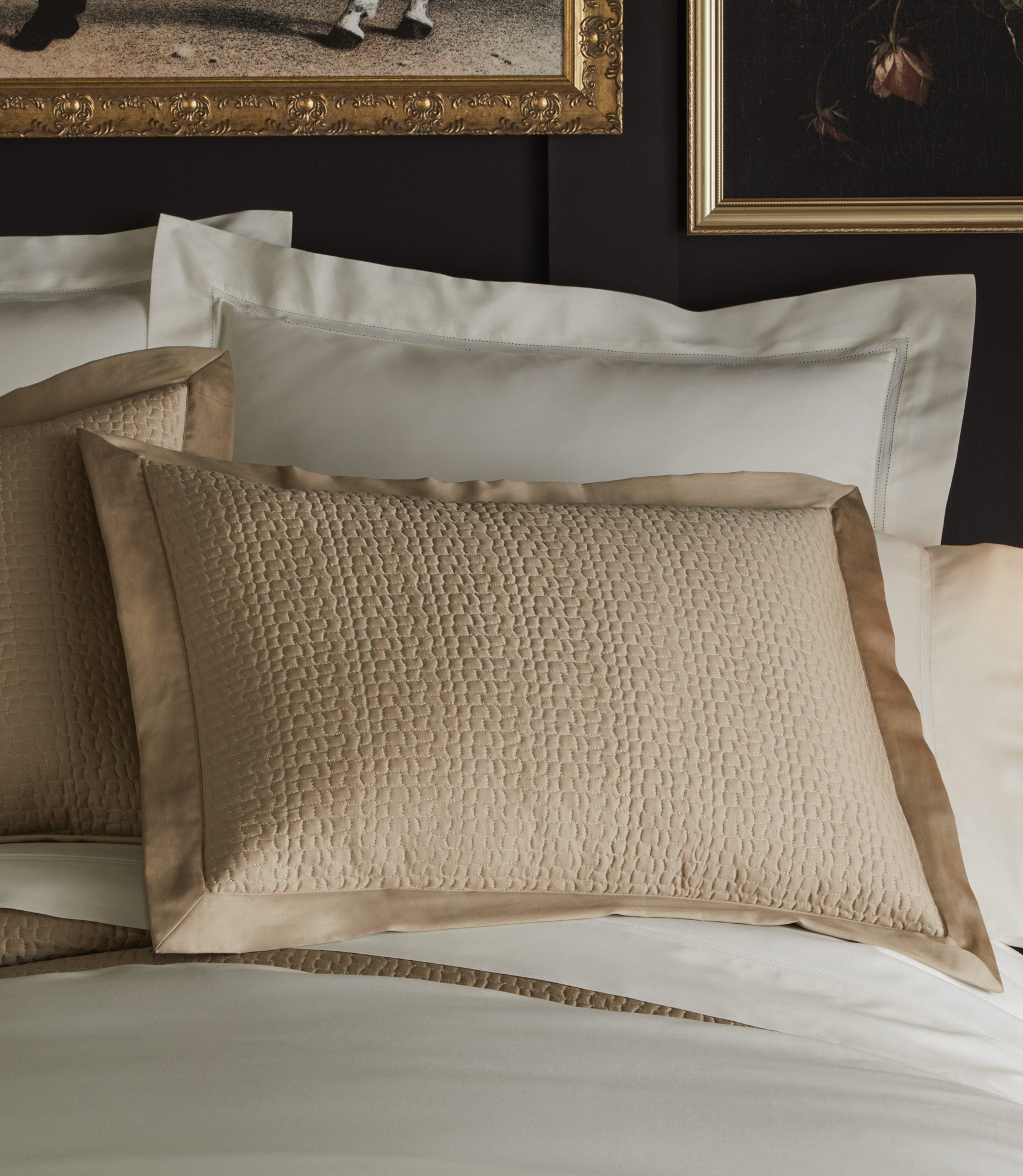 Lyric Percale Shams Ivory