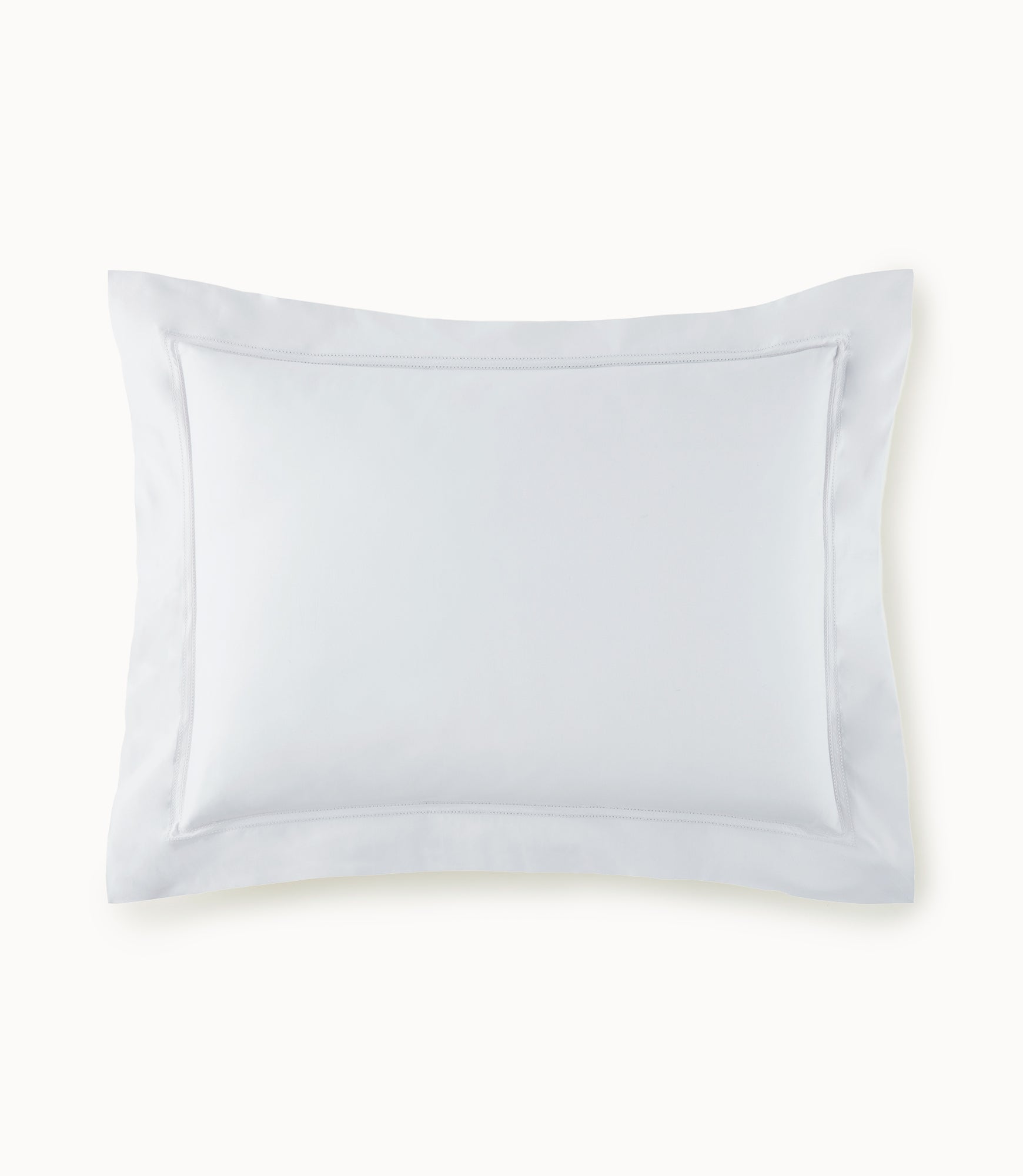 lyric percale pillow sham in Ice