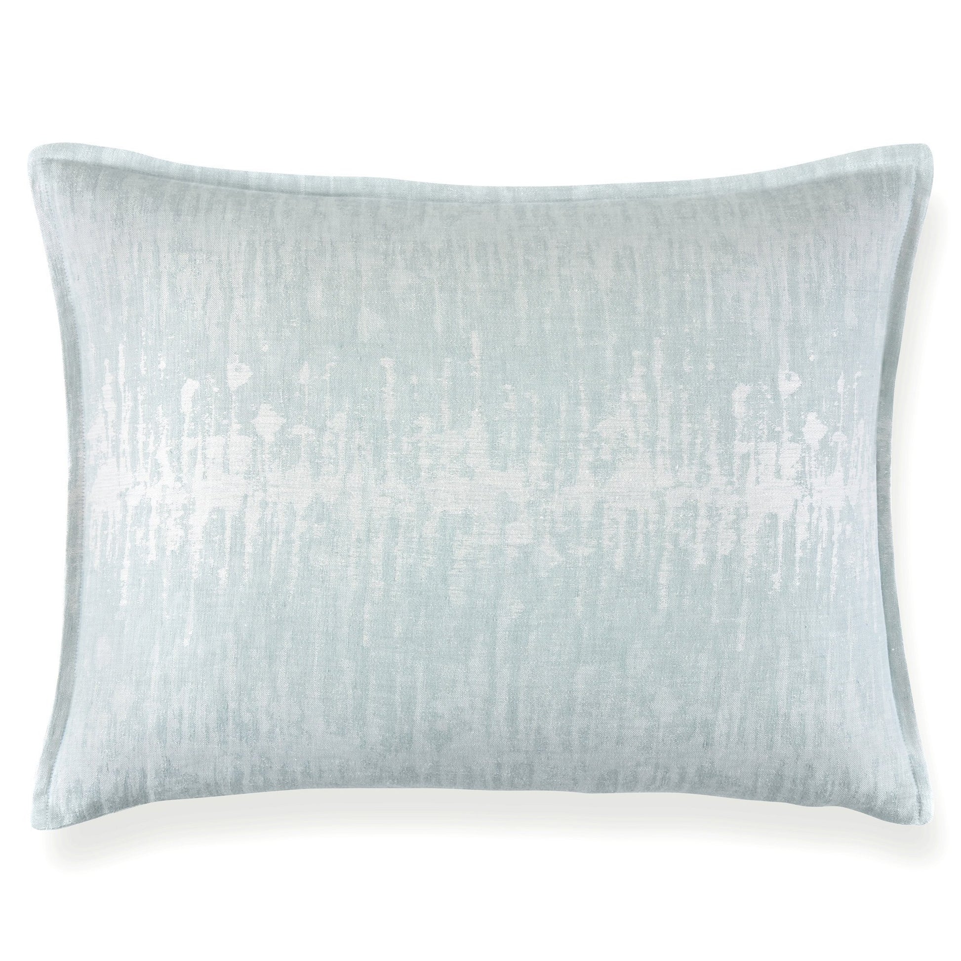 Malibu Reversible Linen Sham lagoon front