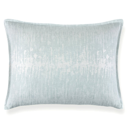 Malibu Reversible Linen Sham lagoon front