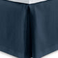 Mandalay Tailored Linen Bed Skirt Navy