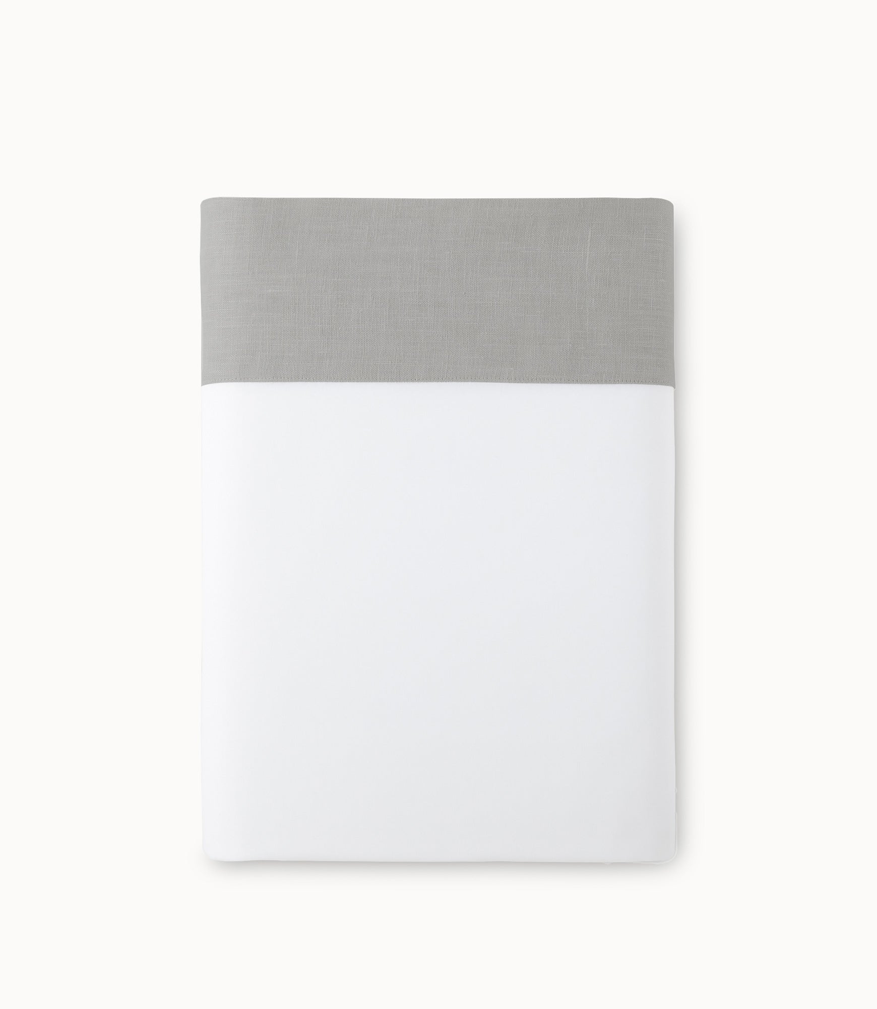 Mandalay Cuff Percale Flat Sheet Gray