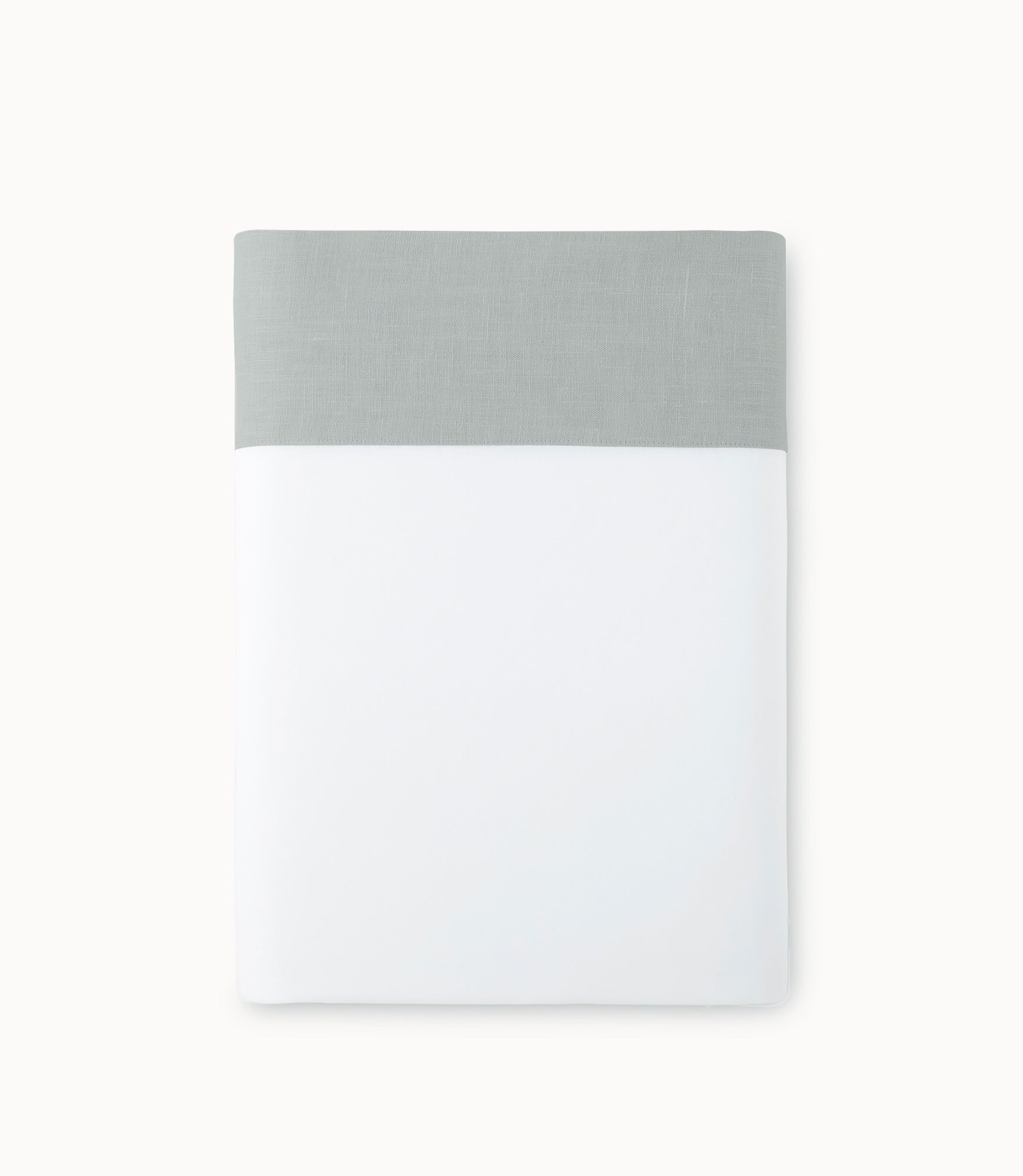 Mandalay Cuff Percale Flat Sheet Mist