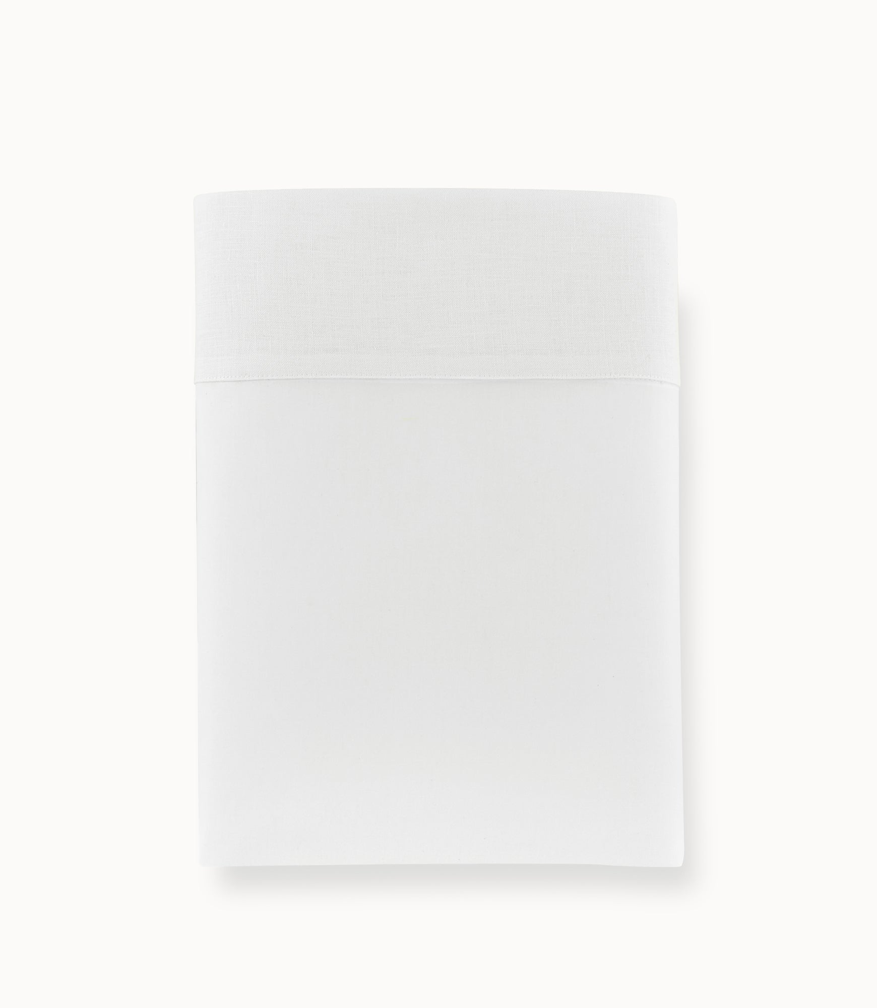 Mandalay Cuff Percale Flat Sheet White