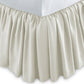 Mandalay Ruffled Linen Bed Skirt Pearl