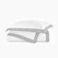 Mandalay Linen Cuff Duvet Cover Gray