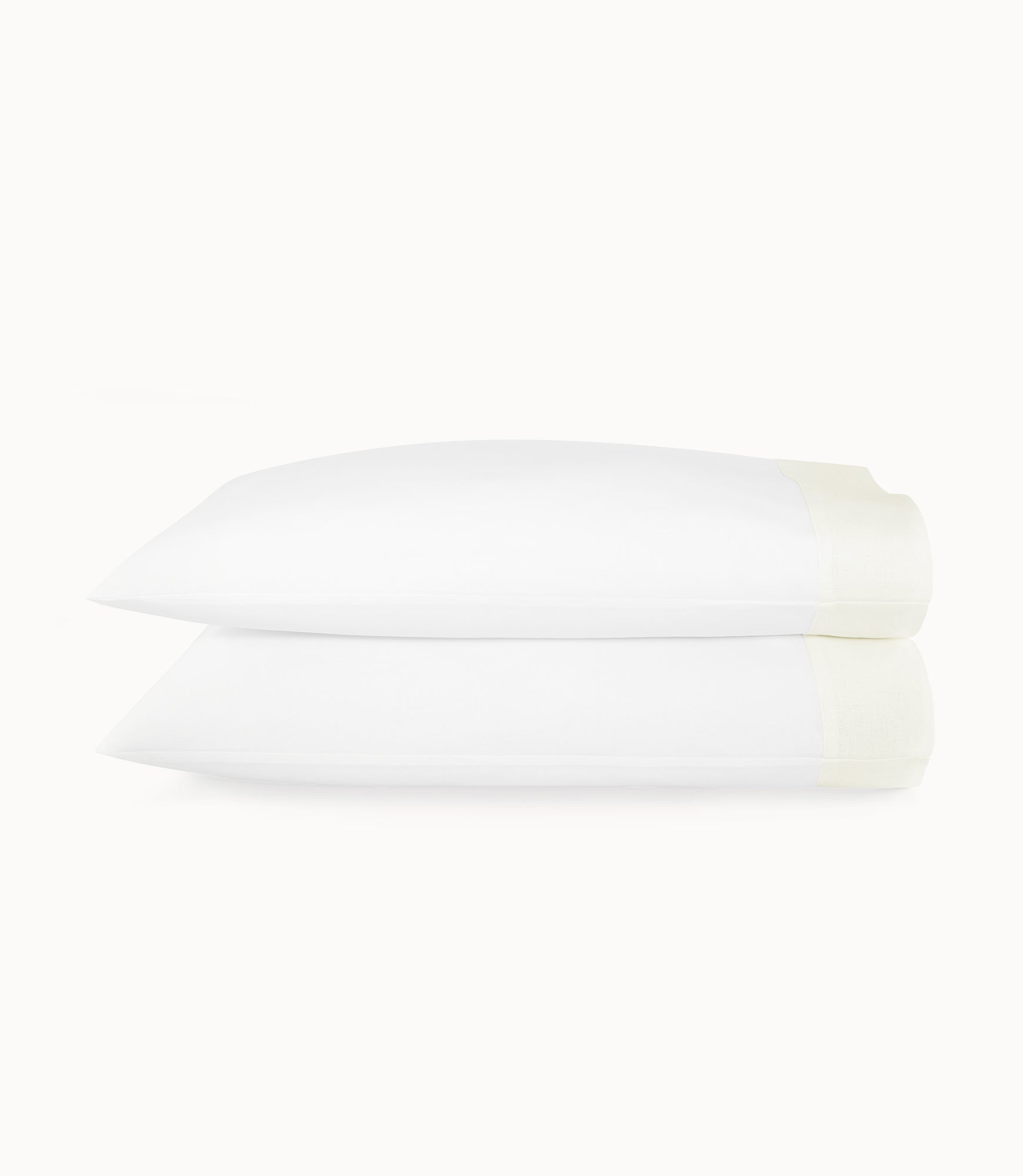 Mandalay Cuff Percale Pillowcases Pearl