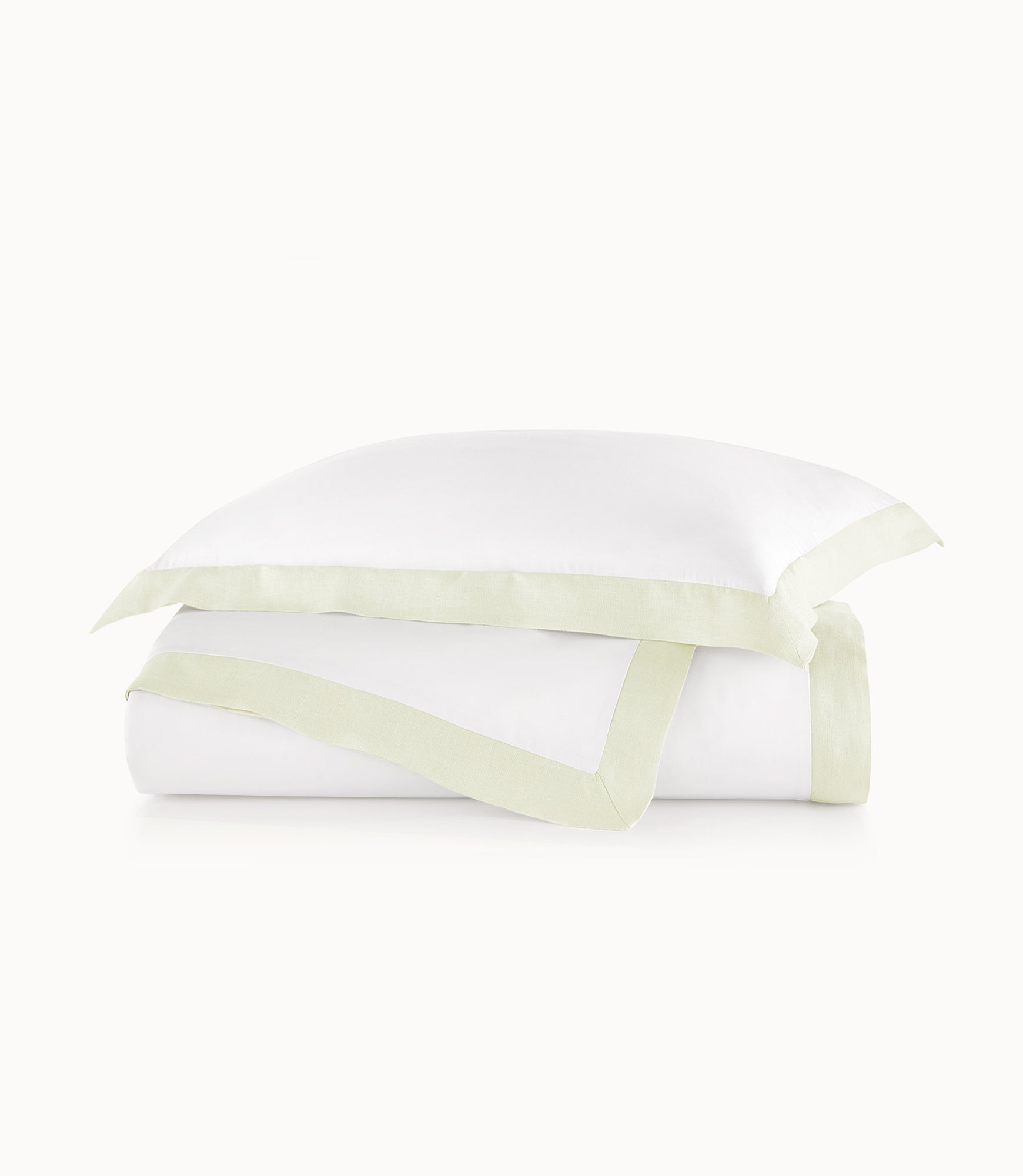 Mandalay Linen Cuff Duvet Cover Pearl