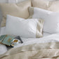 Mandalay Linen Cuff Sheet Set Linen on Bed