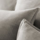 Matteo Plaid Decorative Pillow Pewter Sham Pillow Detail 