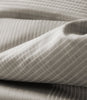 Matteo Plaid Decorative Pillow Pewter Bolster Bedding Detail