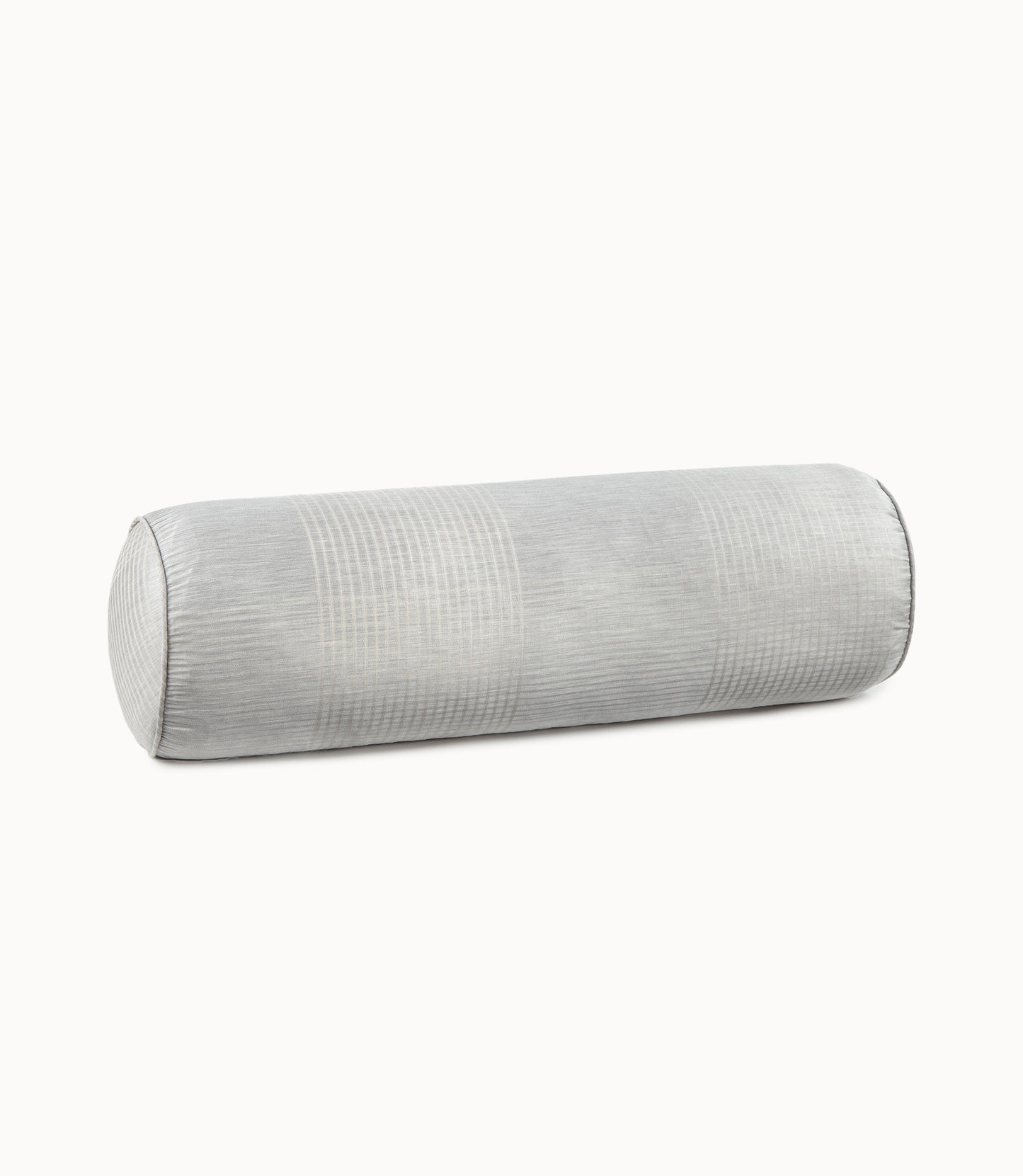 Matteo Plaid Decorative Pillow Pewter Bolster 