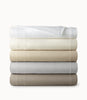 Stack of Peacock Alley Neutral Shams
