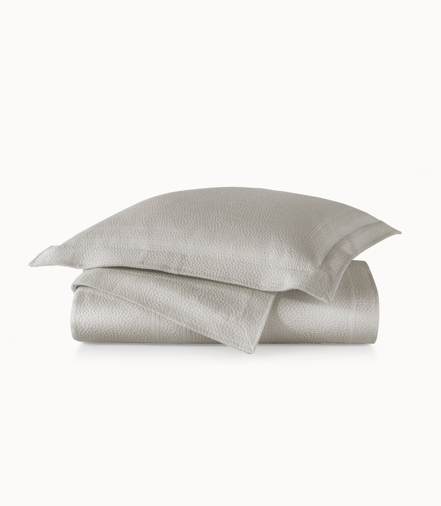 Montauk Matelassé Coverlet Platinum