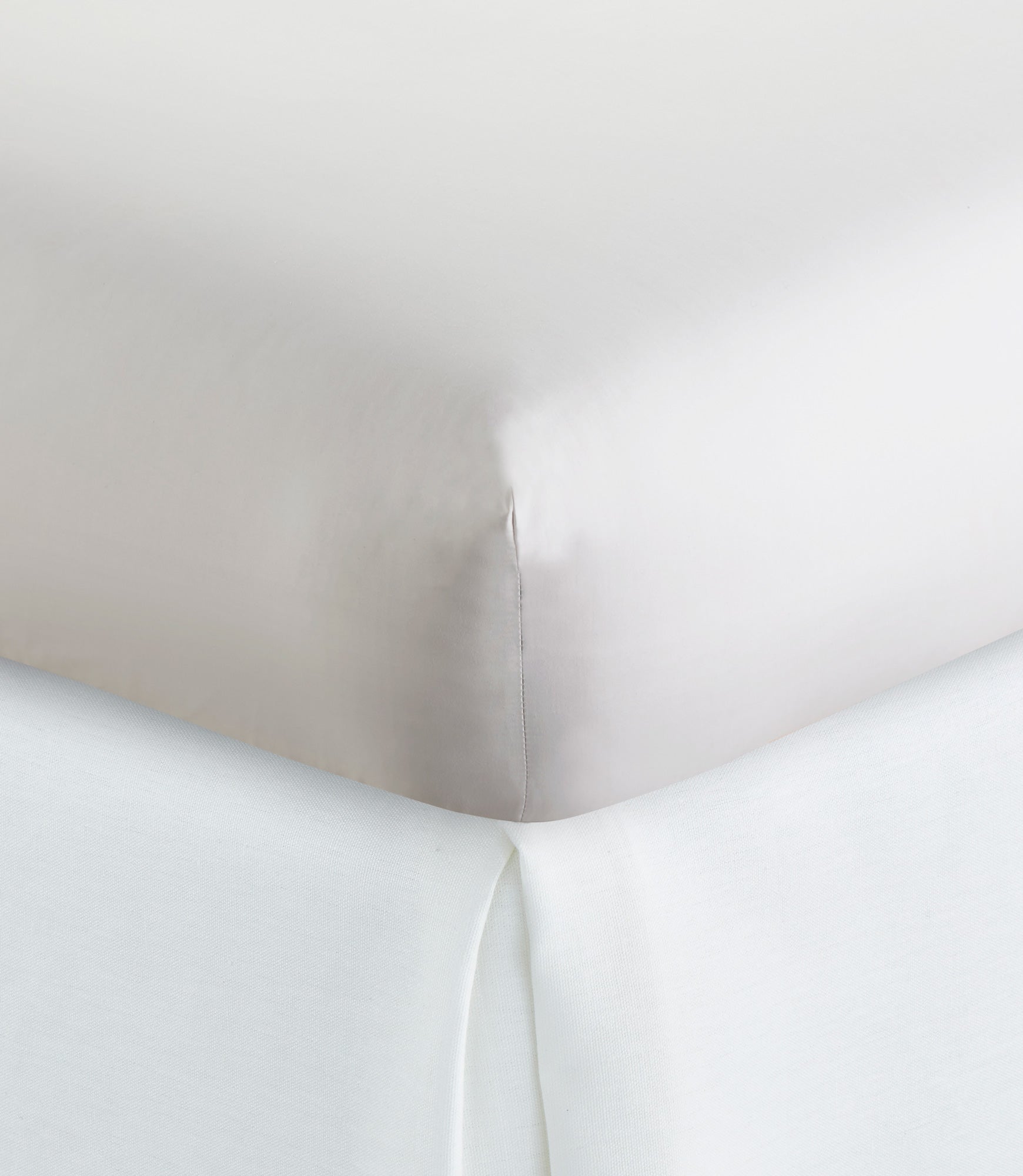 Nile Egyptian Cotton Fitted Sheet Light Gray