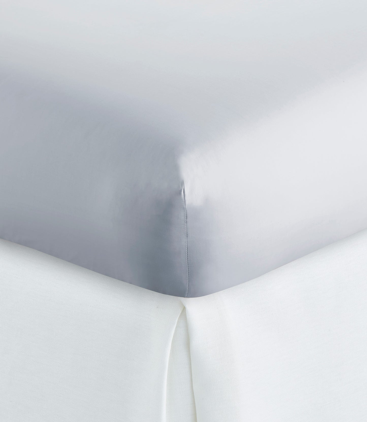 Nile Egyptian Cotton Fitted Sheet Misty Blue