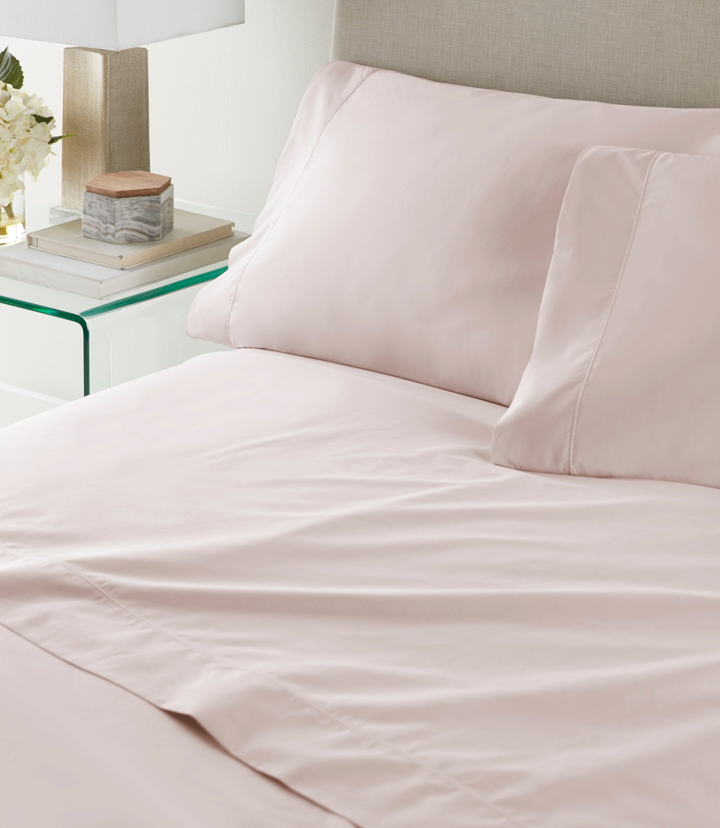 Nile Egyptian Cotton Flat Sheet Dusty Pink