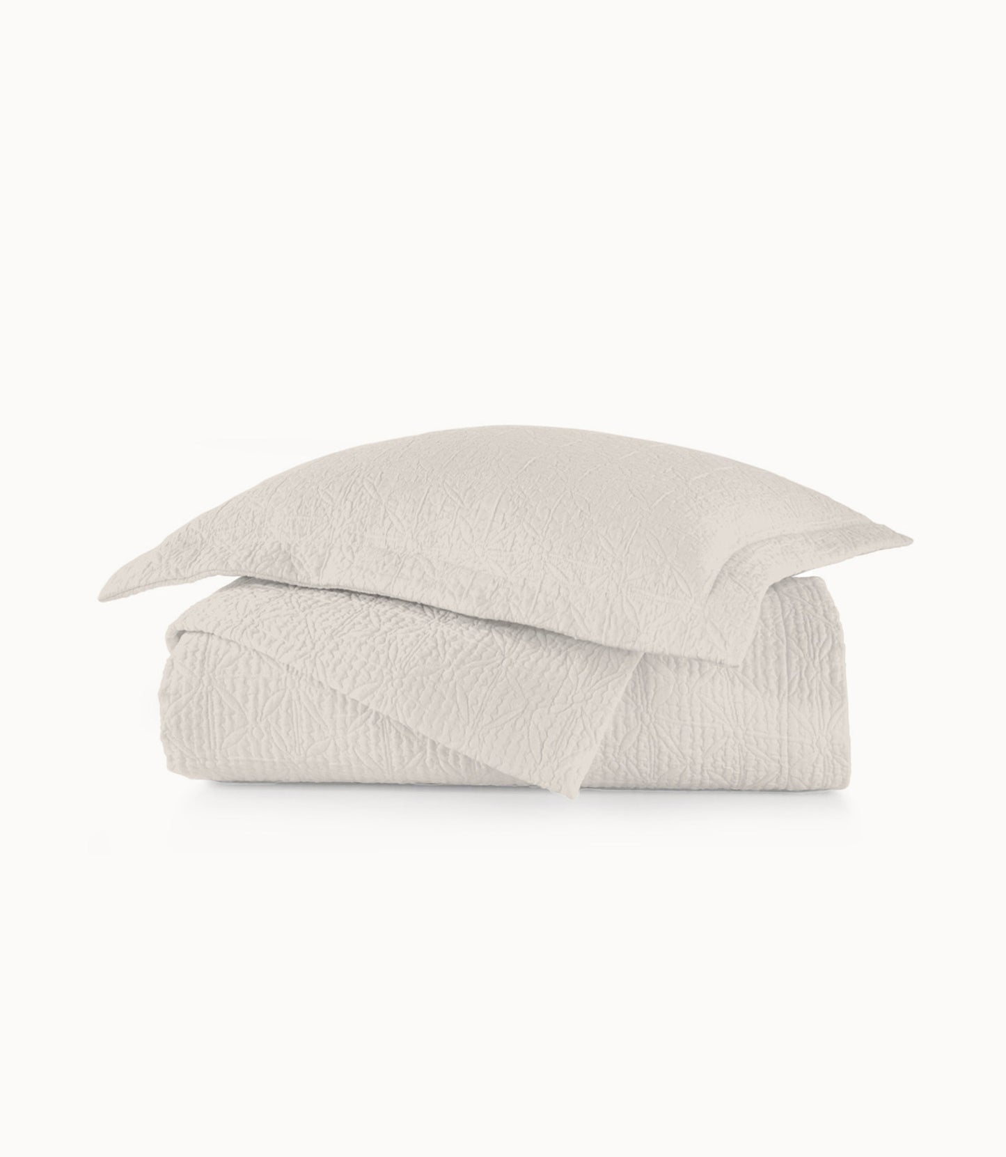 Olivia Matelassé Coverlet Linen