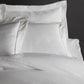 Oxford in White on Bed Detail